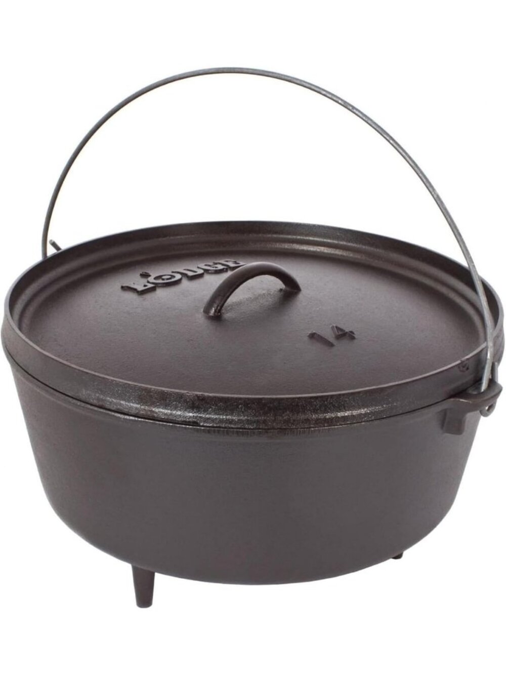 5 Quart Pre-Seasoned Cast Iron Dutch Oven with Lid - Perfect for Camping